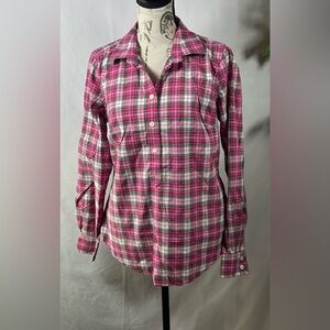 Vineyard Vines Pink Plaid Button Down Shirt